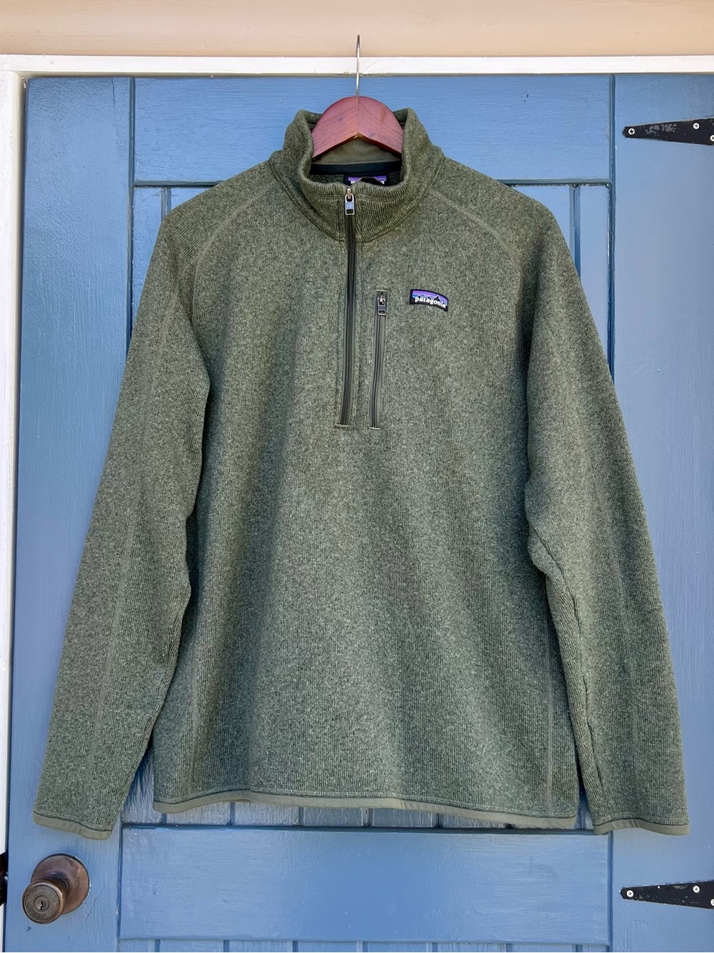 Patagonia Men's Better Sweater 1/4-Zip Fleece Pullover - Green - Size Large